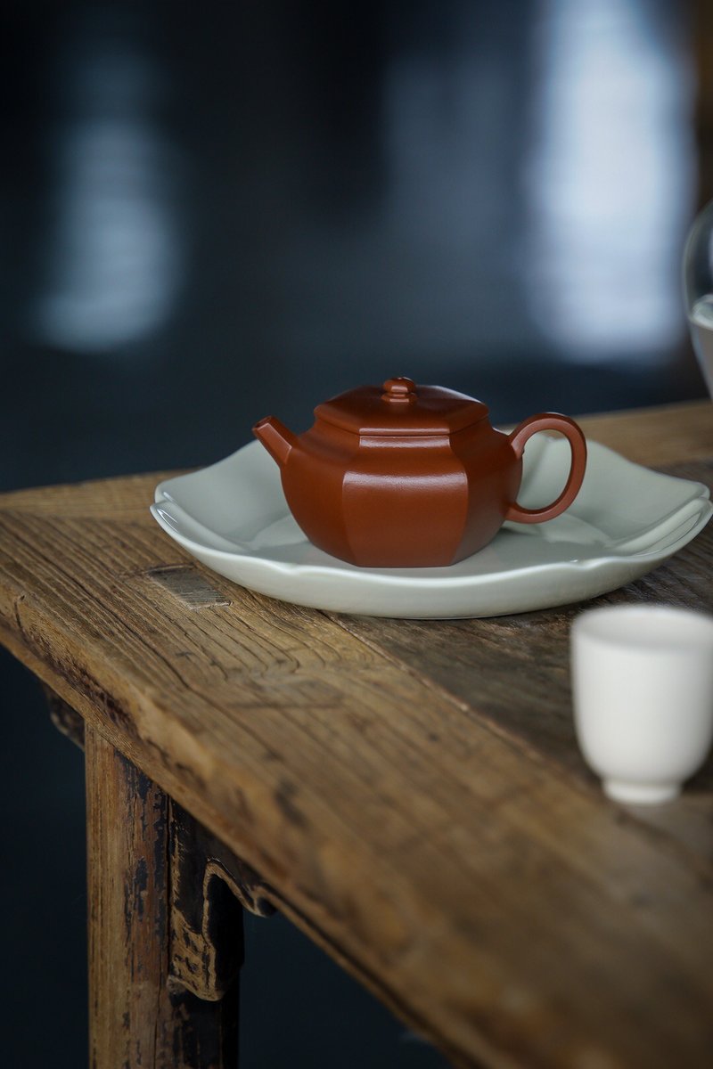 六方逸公原矿朱泥135cc独孔 - 茶具/茶杯 - 陶 