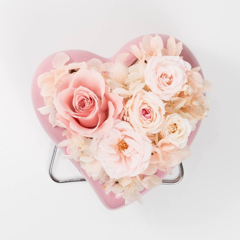 毕业谢师礼物花束向日葵 情人节礼物花束 永恒不变的爱永生花礼七 - 干燥花/捧花 - 植物．花 粉红色