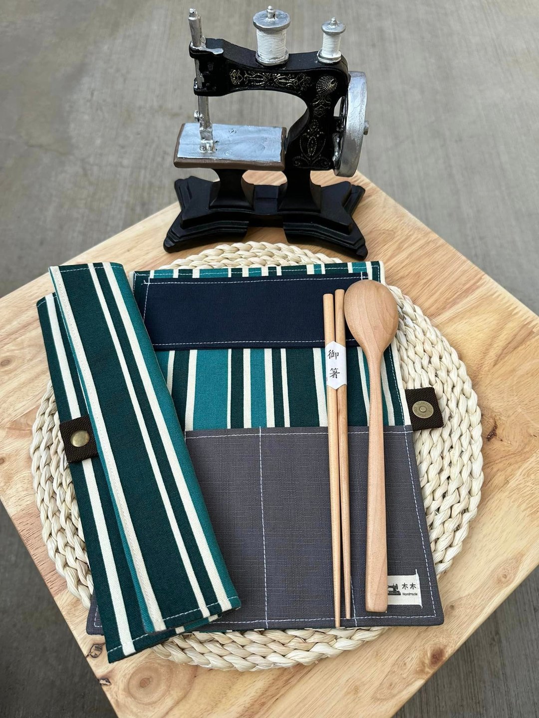 双人餐具袋 - 收纳用品 - 棉 