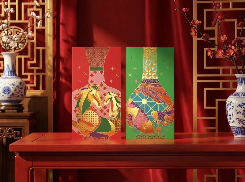 瑞瓶迎福丨利是廊 香港利是封 - 红包/春联 - 纸 多色