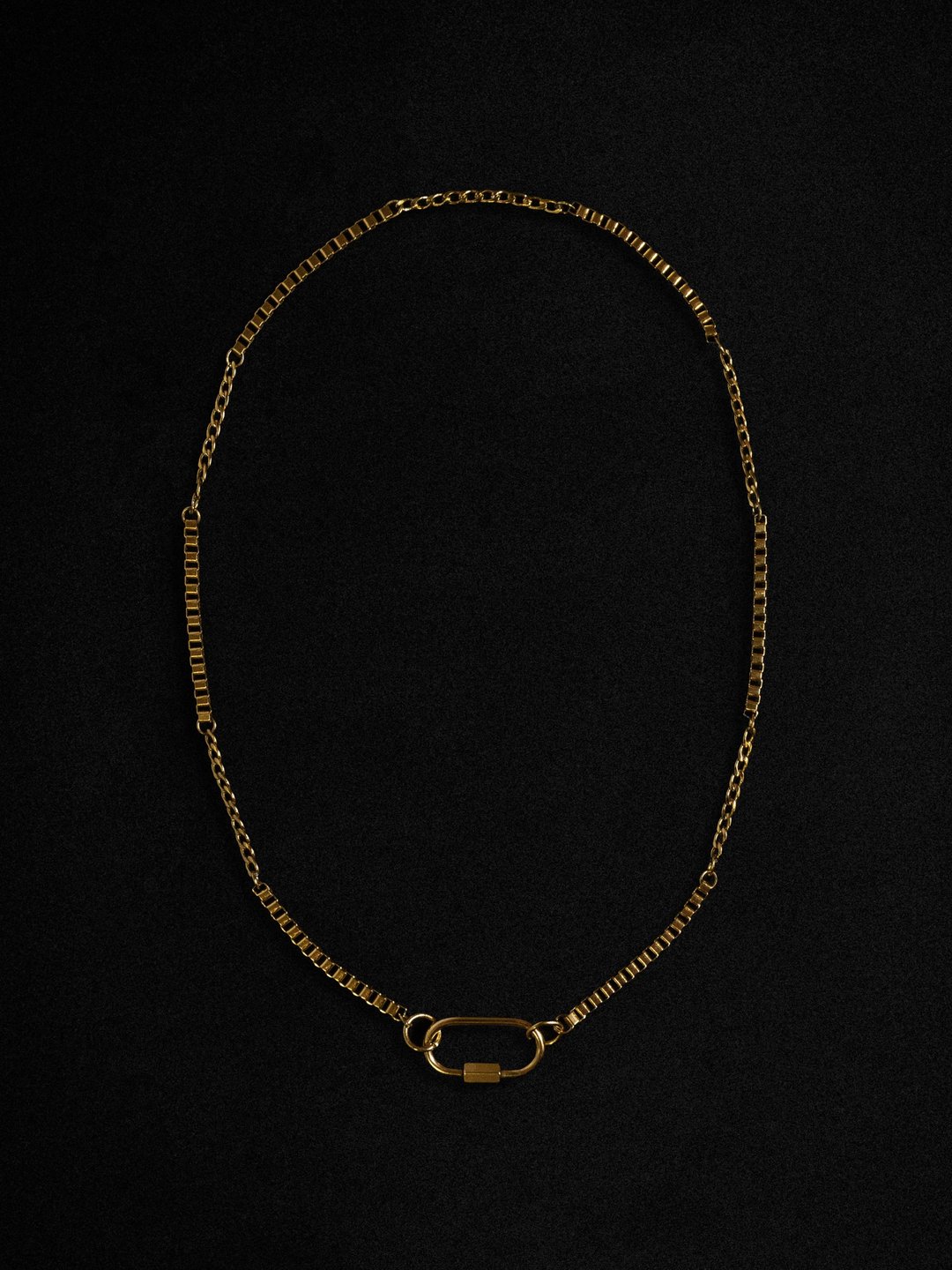YARD YARN — Miri Necklace - 项链 - 不锈钢 金色