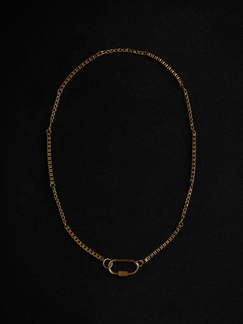 YARD YARN — Miri Necklace - 项链 - 不锈钢 金色