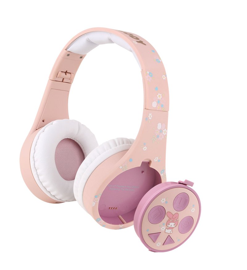 内置录音功能儿童安全耳机-My Melody - 耳机 - 塑料 粉红色