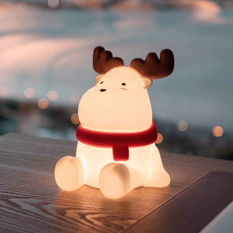 礼物包装 | Dear Deer 魔法小鹿充电夜灯 | 交换礼物 生日礼物 - 灯具/灯饰 - 硅胶 白色