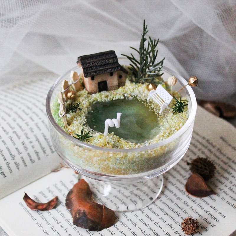 【台北场】下班随手作 | 微景观湖泊蜡烛 - 蜡烛/香氛 - 植物．花 