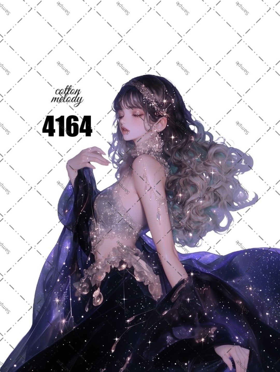 original sticker no.4164 人物贴纸 原创贴纸 原创人物贴纸 装饰贴纸 cotton melody - 贴纸 - 纸 
