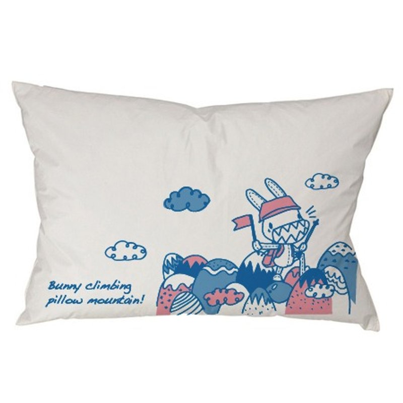 Foufou-枕头套(单入) - 枕头山.攻顶(白) - 寝具 - 棉．麻 白色