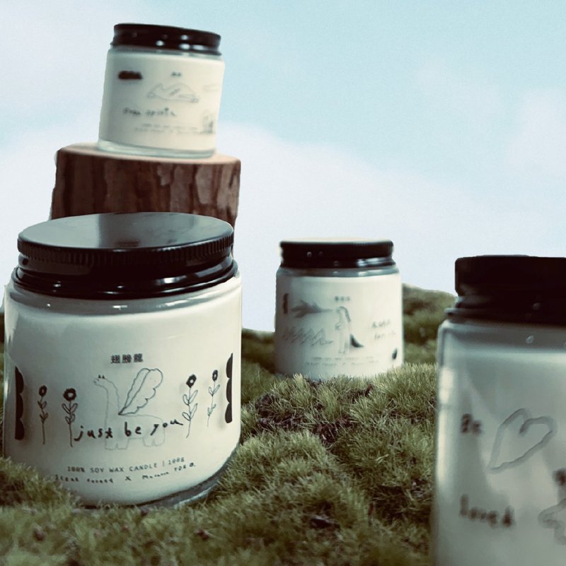 【全新联名】马卡龙脚趾x香氛森林联名款100g大豆蜡烛 - 蜡烛/烛台 - 蜡 多色