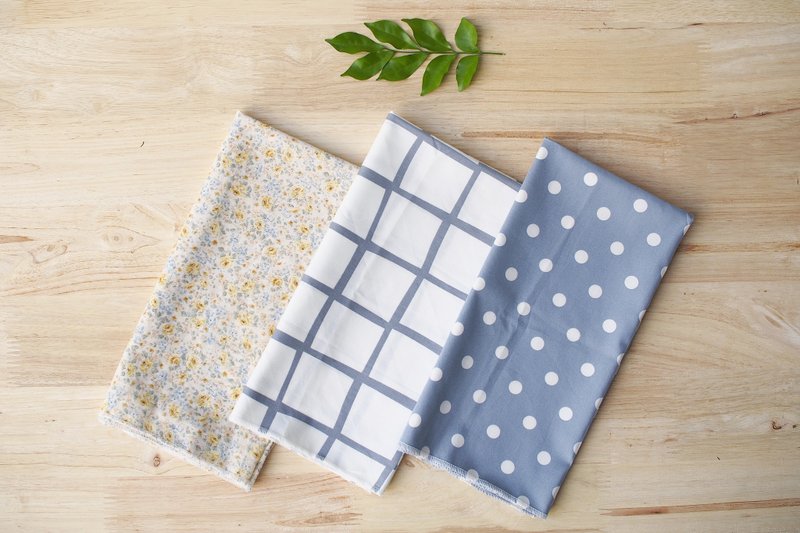 Handmade cotton scarf/headband (3 pieces in 1 set) - 丝巾 - 棉．麻 多色