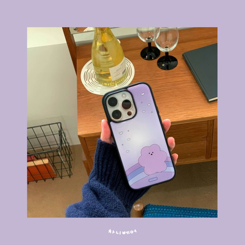 （保险杆滴胶）紫色彩虹手机壳 - 手机壳/手机套 - 塑料 紫色