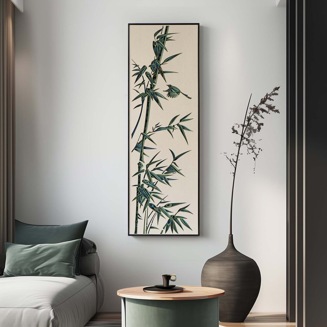 竹报平安|新中式禅意创意茶室背景墙装饰客厅壁画3d立体 - 海报/装饰画/版画 - 木头 