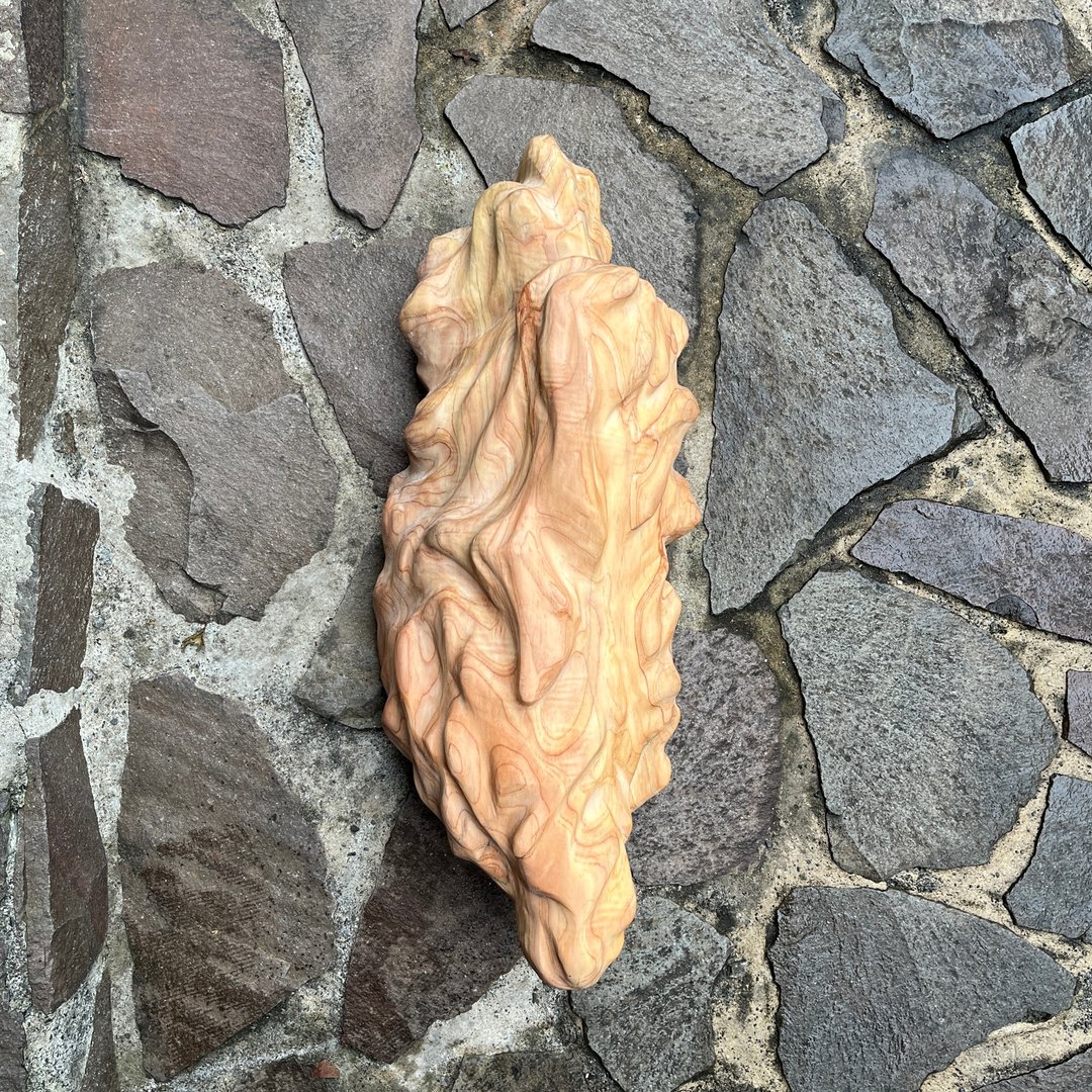 太虚颠山　雕刻件　木艺品 - 摆饰 - 木头 橘色