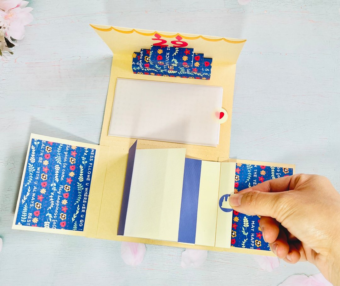 【 DIY 手作】蛋糕折叠卡片/DIY材料包附教学/定制生日蜡烛 - 木工/竹艺/纸艺 - 纸 