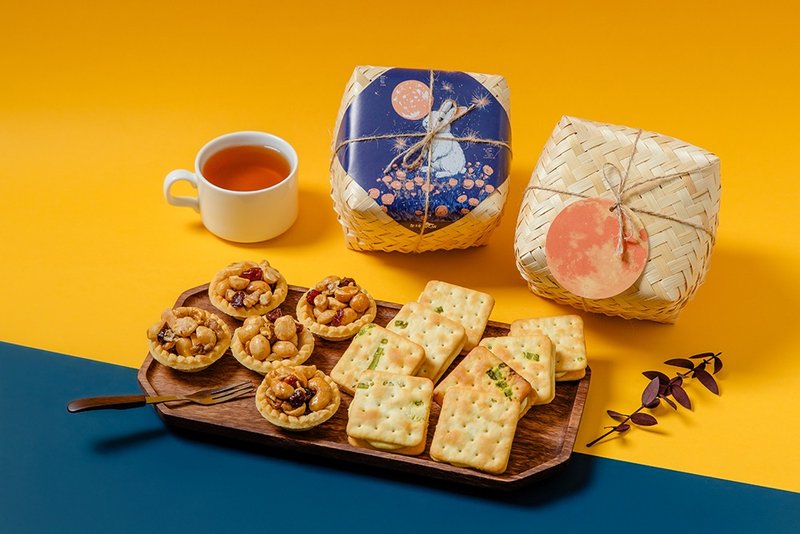 午后小食光│中秋小礼盒分享组(200g盒*2) - 零食/点心 - 新鲜食材 
