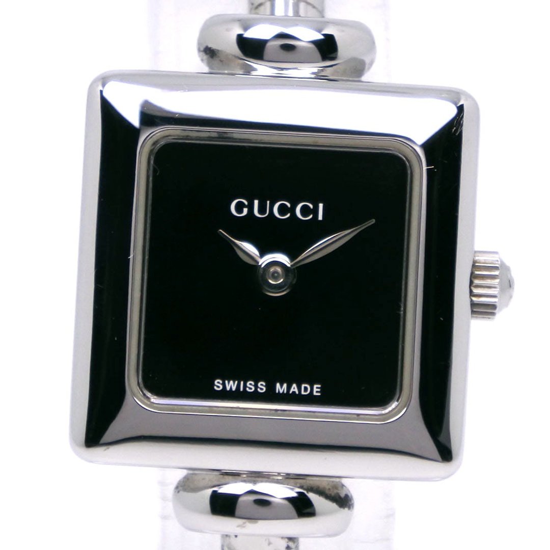 【日本直邮】Gucci GUCCI 手表 1900L 不锈钢 石英 指针式显示 黑色表盘 女性用【二手】 - 女表 - 不锈钢 银色