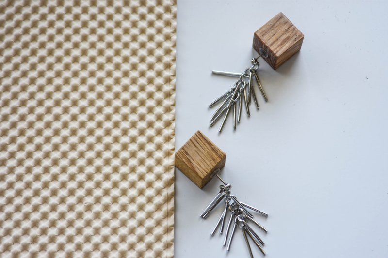 TOGE / OAK mokune × N7 enunana - 耳环/耳夹 - 其他材质 银色