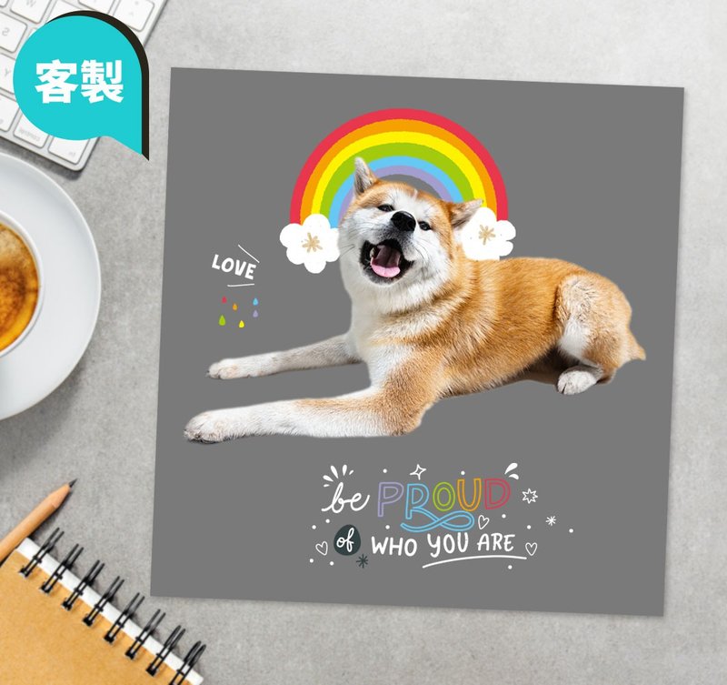 笑花【独家设计】Rainbow彩虹LOVE 相片情侣亲子定制化 - 其他 - 其他材质 白色
