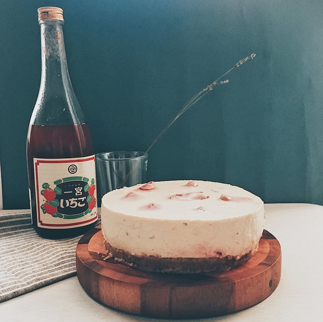 一宫草莓生奶酪蛋糕 Ichinomiya Strawberry Cheese Cake - 蛋糕/甜点 - 新鲜食材 粉红色