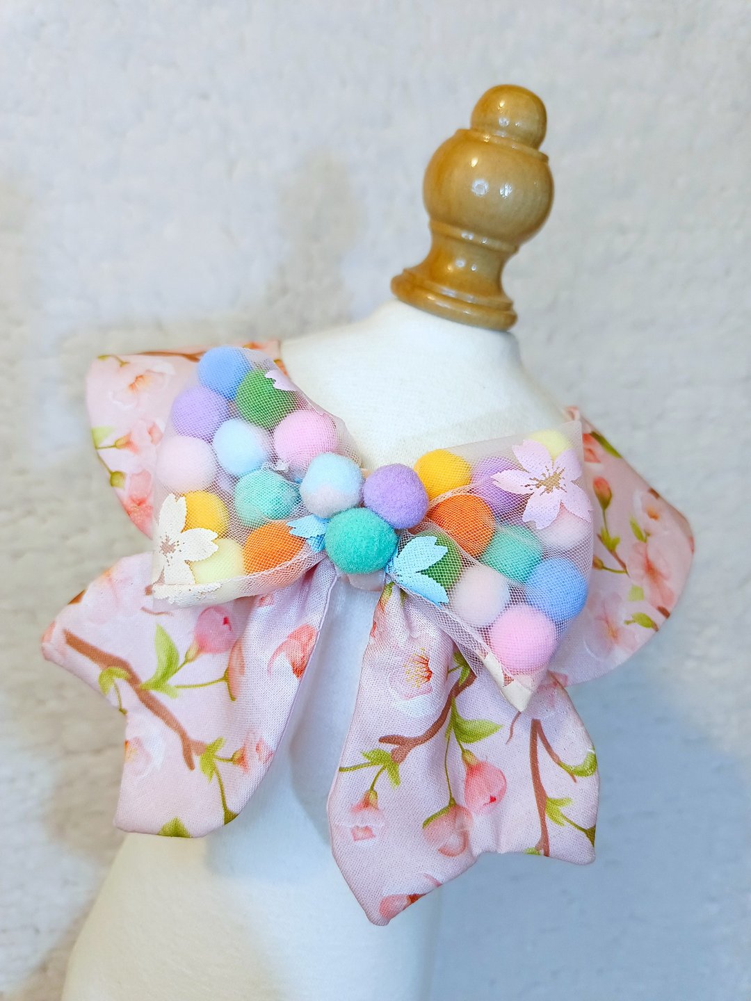 Sakura 和风 樱花 造型颈饰 颈项 collar - 衣/帽 - 棉 粉红色