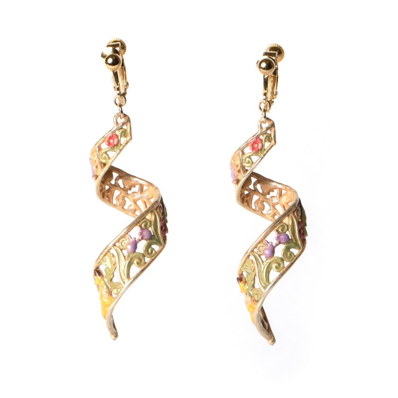 ヘリックススプリングイヤリング Helix Spring EA178 - 耳环/耳夹 - 其他金属 金色