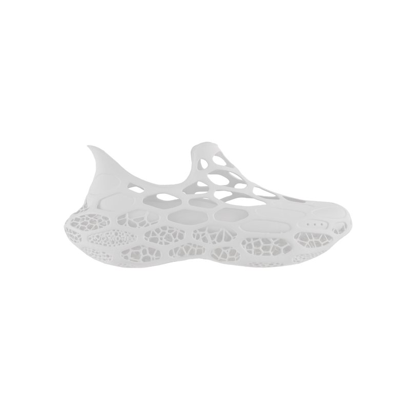 | 全3D打印休闲鞋 THE D6 第六元素 - 素雅白 | - 男款休闲鞋 - 塑料 黑色
