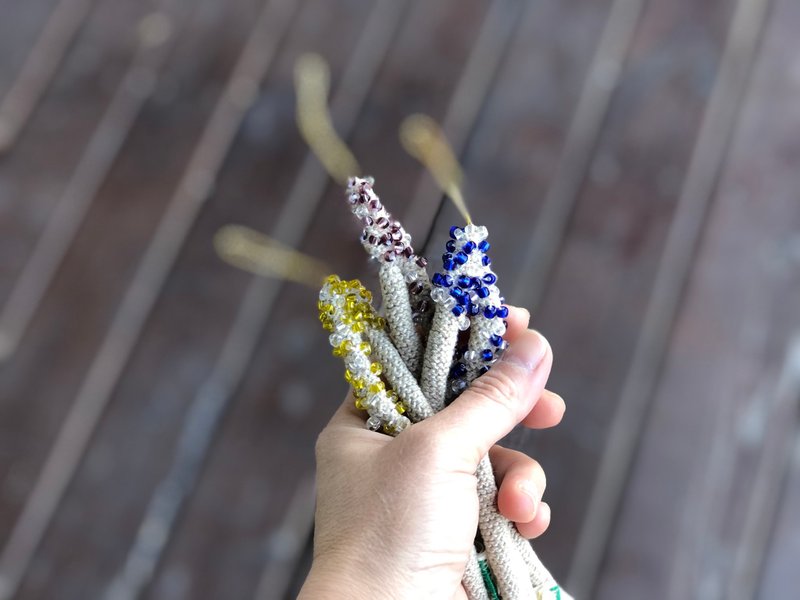 减压  造型亚麻挂绳 - 挂绳/吊绳 - 棉．麻 多色