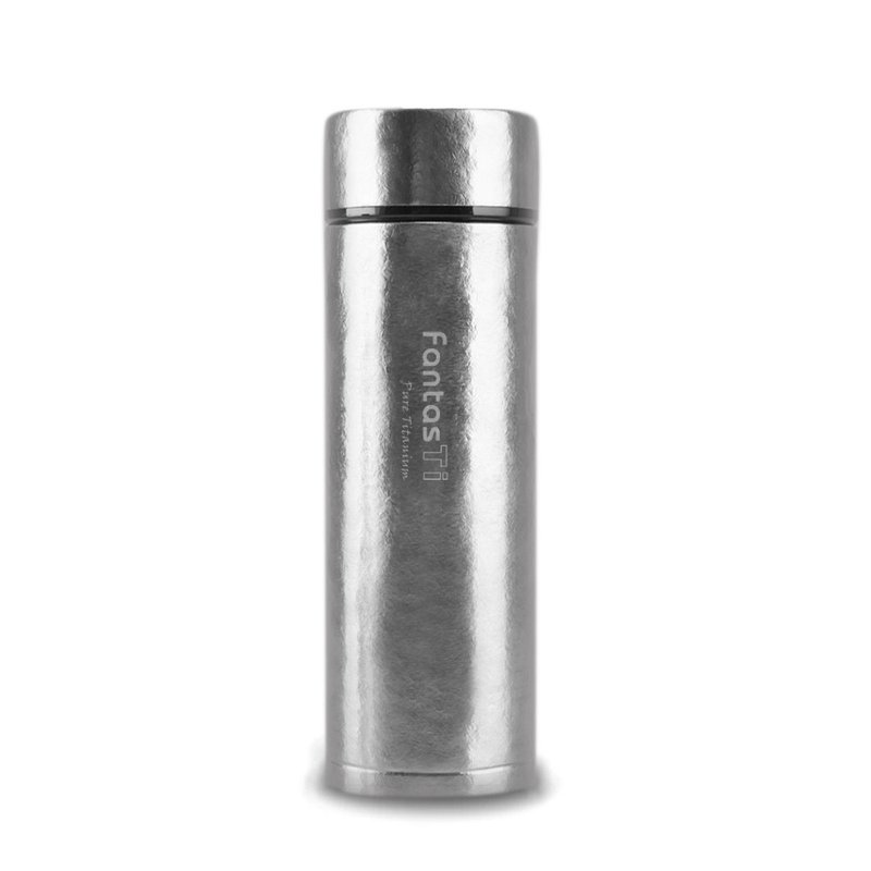 FantasTi 纯钛保温杯 - 400ml养身泡茶杯-灿银结晶 - 保温瓶/保温杯 - 其他金属 银色