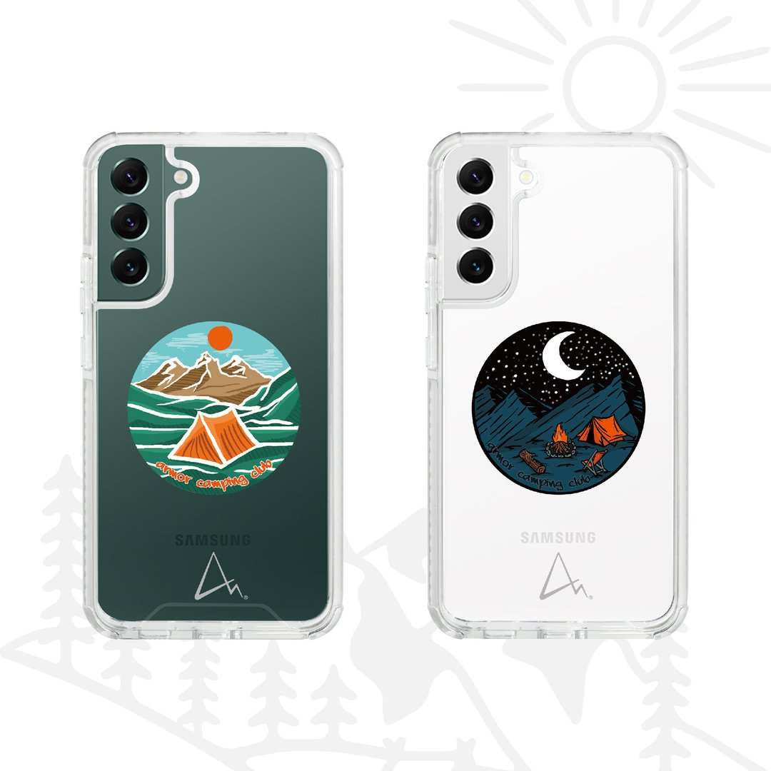 【山系系列】ARMOR Samsung Galaxy S22系列_印花电话保壳_露营_2 - 手机壳/手机套 - 其他材质 
