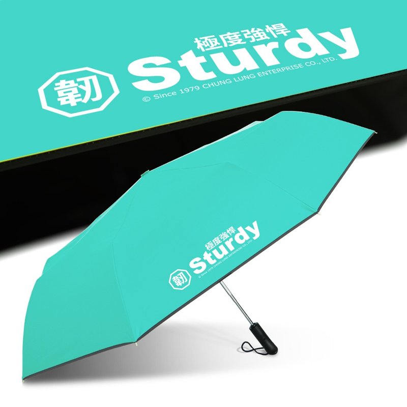 TDN极度强悍降温黑胶自动开收伞超大自动伞抗UV晴雨伞(蒂芬蓝) - 雨伞/雨衣 - 防水材质 蓝色