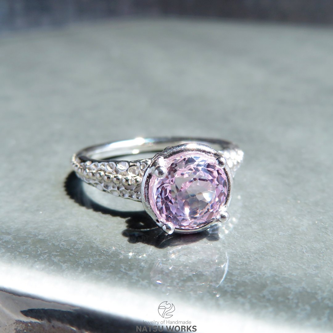 海蓝宝 戒指 / Kunzite Ring o - 戒指 - 宝石 粉红色