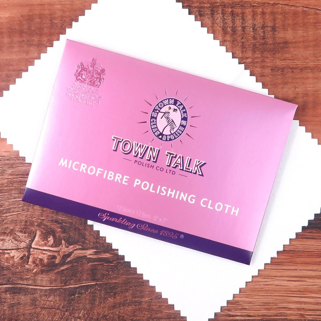 Town Talk 英国制 微纤维珠宝拭亮布 (中) 钻石/宝石/珠宝保养 - 其他 - 棉 白色