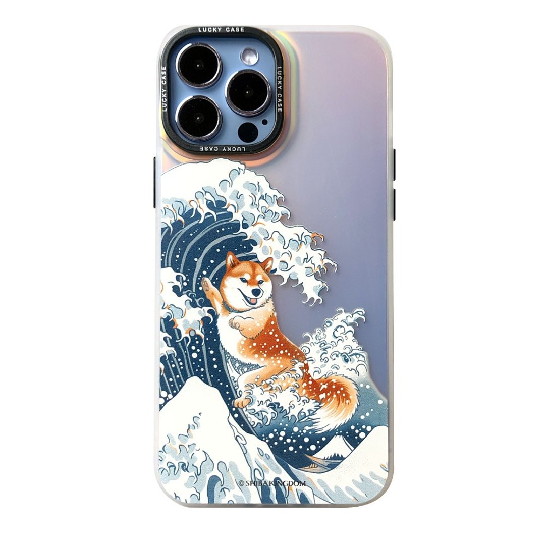 冲浪柴犬浮世绘 02幻彩iPhone保护壳 - 手机壳/手机套 - 塑料 多色
