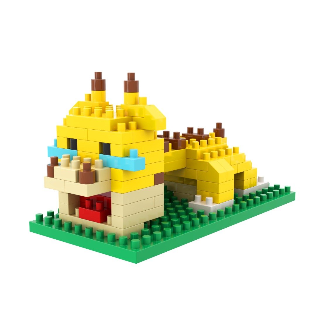 Archbrick 心碎的长颈鹿 Pixel 积木 Nanoblock - 拼图 - 塑料 多色