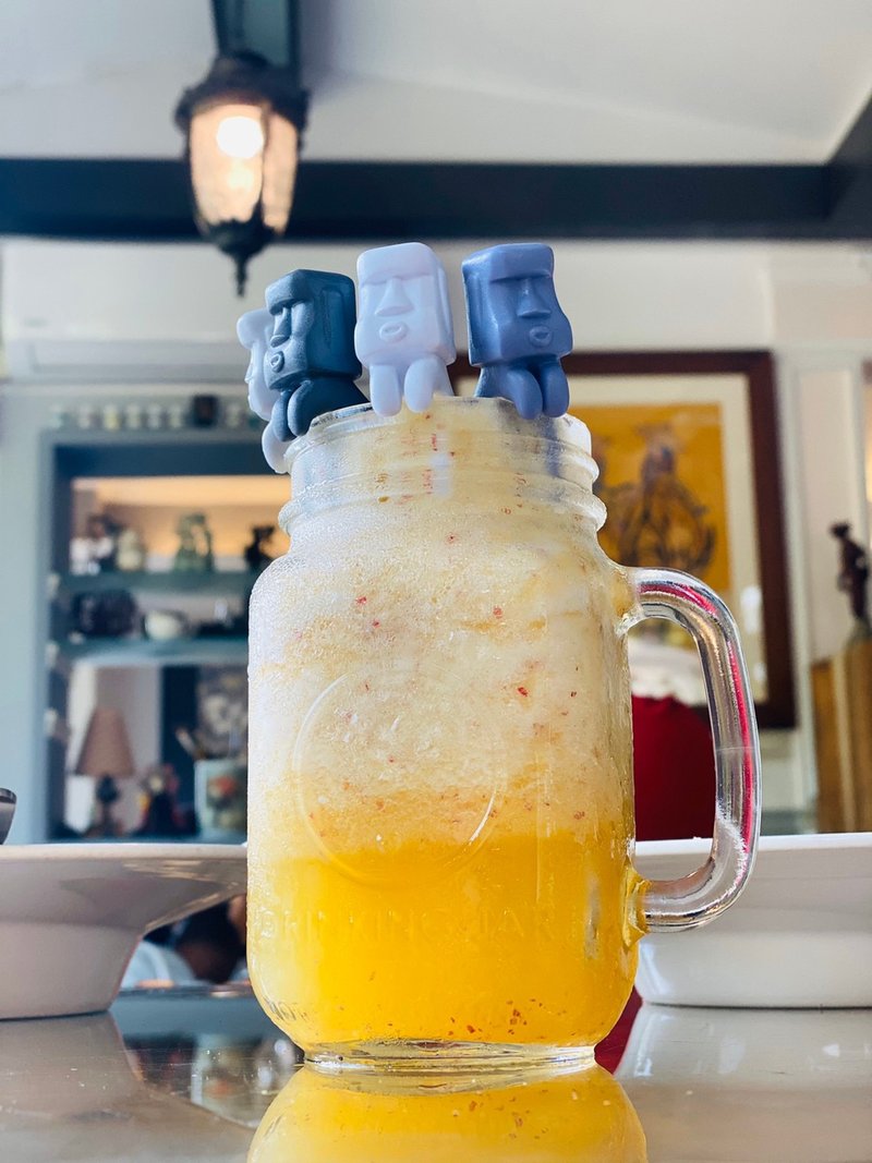 新色上市!!摩艾翘屁屁搅拌棒 - 餐刀/叉/匙组合 - 塑料 