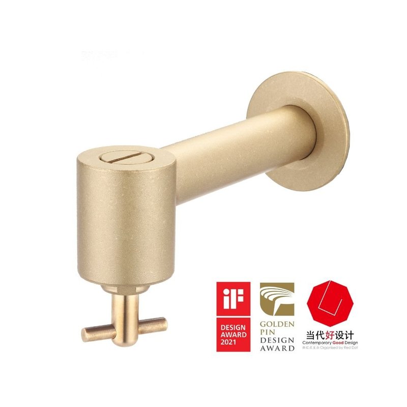 【人水良品卫浴】防疫水栓(香槟沙)34-081 IF设计奖 台湾制造 - 卫浴用品 - 铜/黄铜 金色