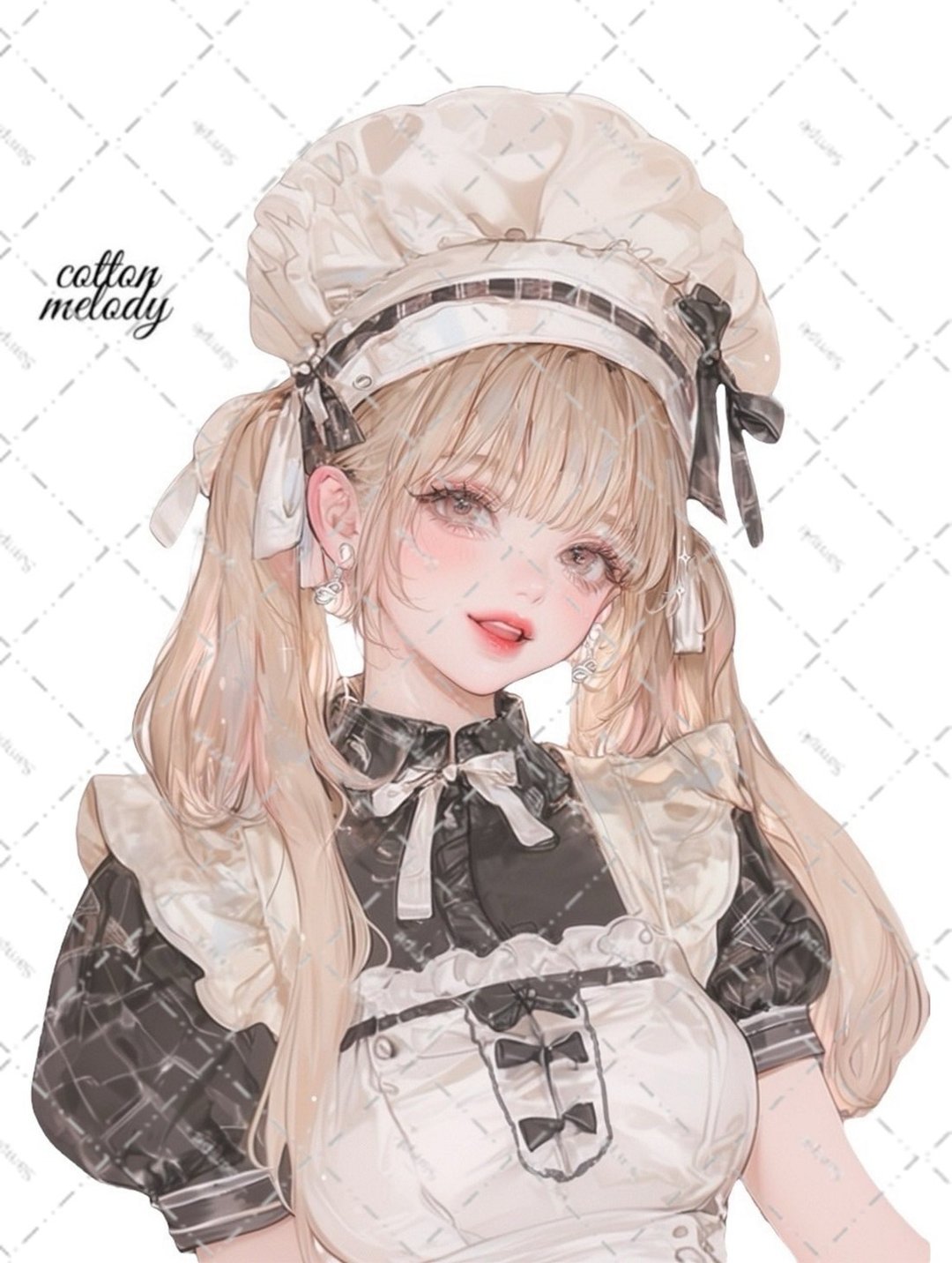 [限定] 原创贴图编号SB29 // 与 nene Patisserie Melody 角色贴图 cottonmelody 合作 - 贴纸 - 纸 