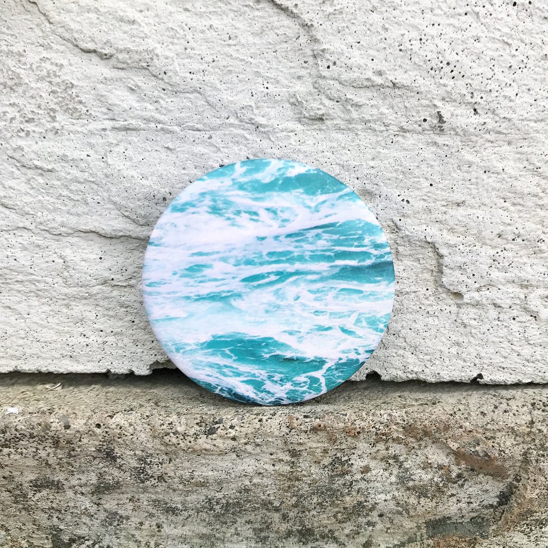 海浪 / 小徽章 - 徽章/别针 - 塑料 蓝色