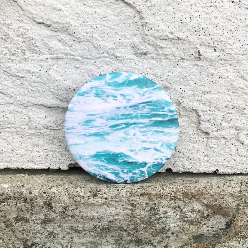 海浪 / 小徽章 - 徽章/别针 - 塑料 蓝色