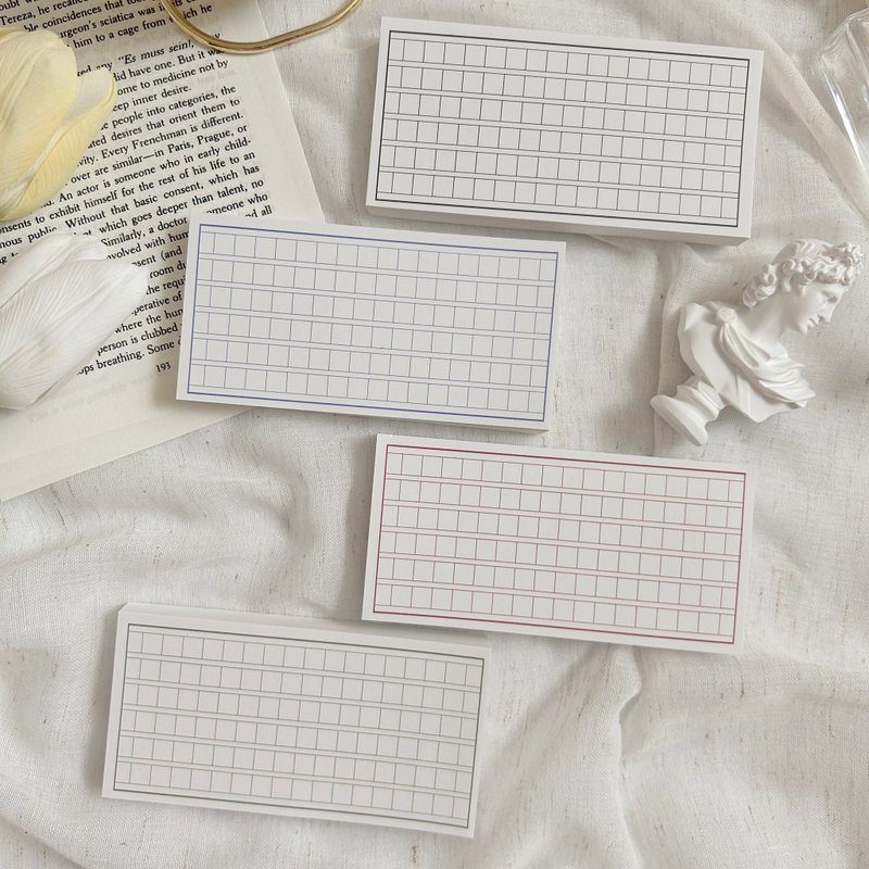 格纹手帐便条纸 第二弹 - 便条纸/标签贴 - 纸 