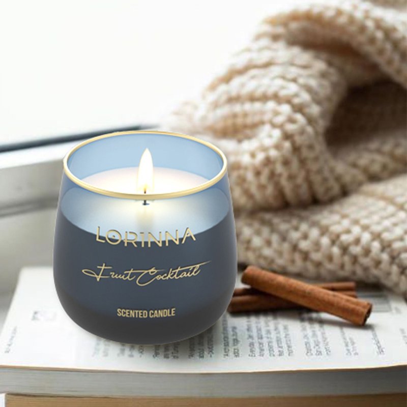 【交换礼物】LORINNA  香氛植物蜡烛 蓝色系列 - 蜡烛/烛台 - 其他材质 