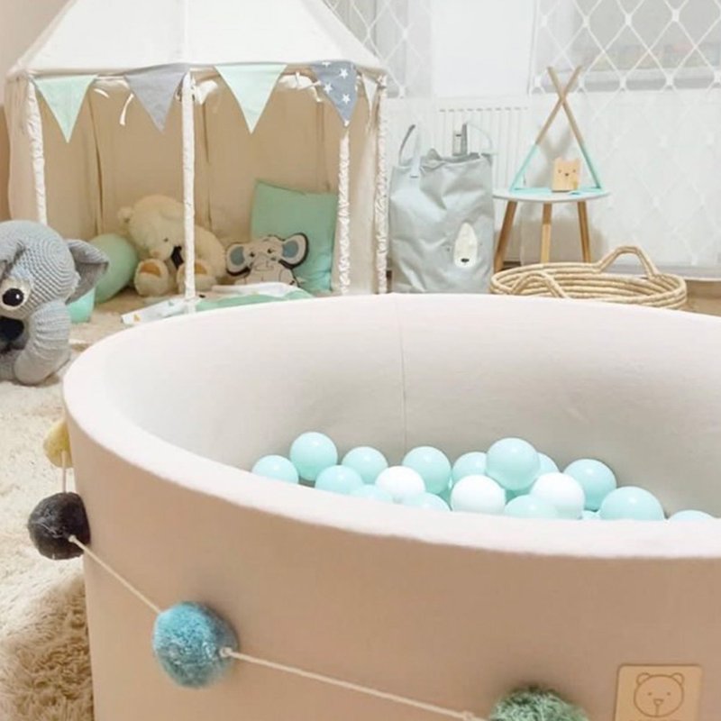 波兰Misioo彩色缤纷波波球-薄荷绿( 一箱100颗) 儿童玩具 - 玩具/玩偶 - 海绵 