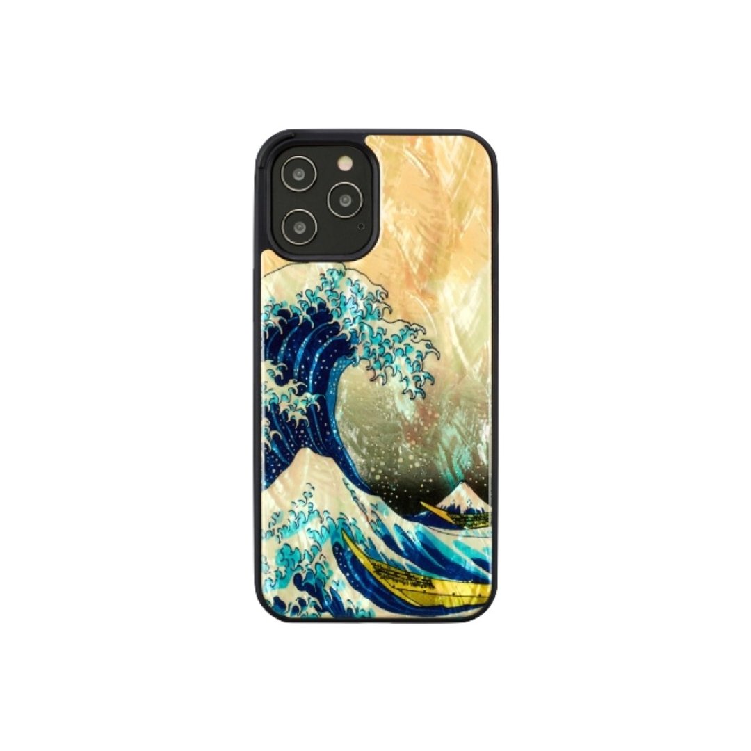 Man&wood iPhone 12 Pro Max  天然贝壳 造型保护壳-神奈川冲浪里 - 手机壳/手机套 - 贝壳 多色