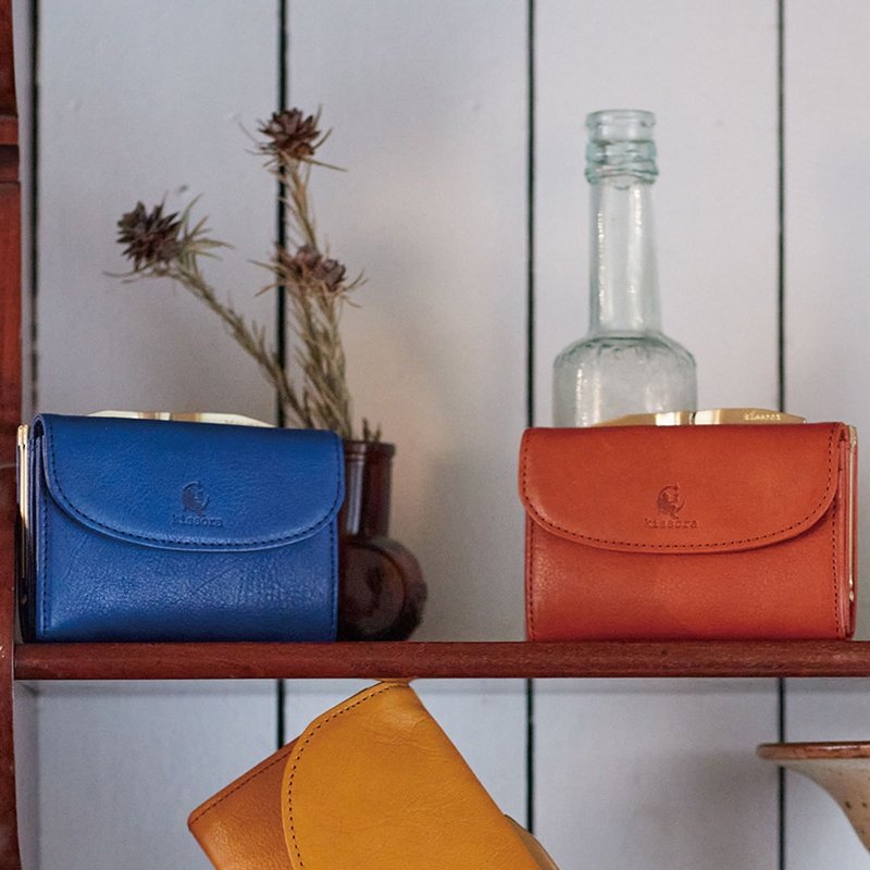 日本职人手工 三折一字口金牛皮短夹 Made in Japan by Kissora - 皮夹/钱包 - 真皮 