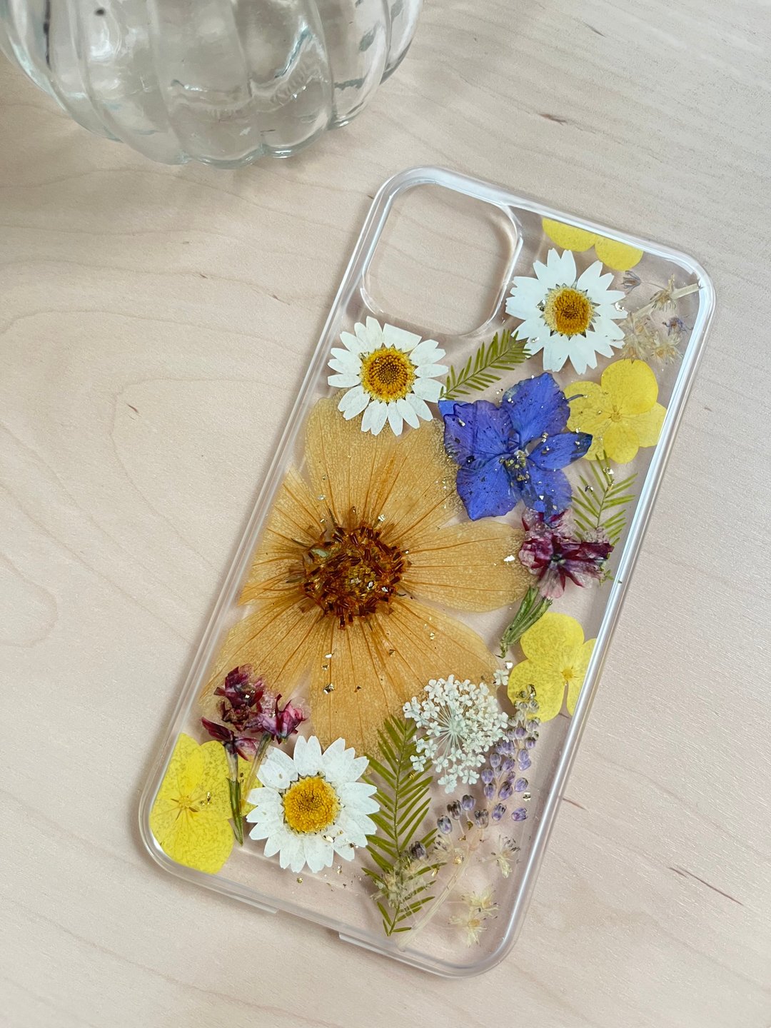 原创 押花手机壳x 波斯菊押花  犀牛盾 空压壳 iphone 压花手机壳 - 手机壳/手机套 - 压克力 