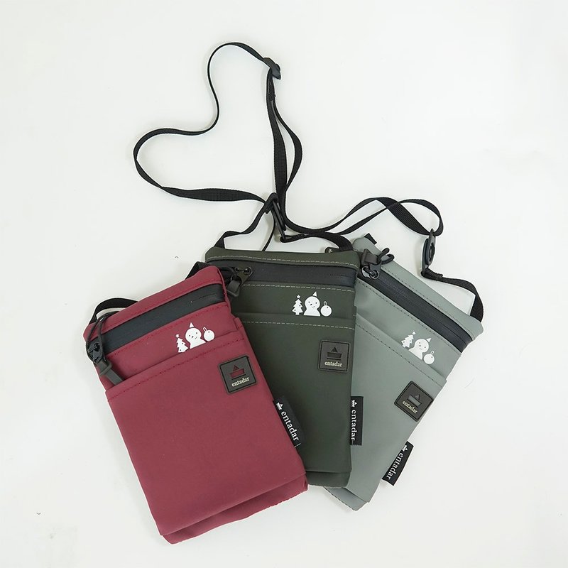 圣诞雪人特别款 - Breakwater 手机/护照包 - 圣诞绿雪人特别版 - 护照夹/护照套 - 防水材质 绿色