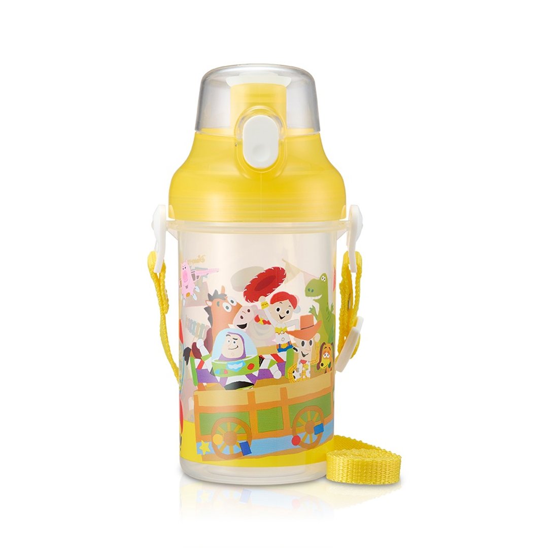 【Baby City娃娃城】迪士尼玩具总动员弹跳直饮式水壶 - 儿童餐具/餐盘 - 其他材质 黄色