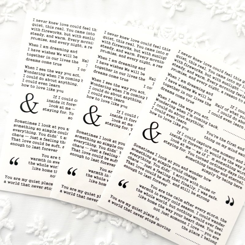 文字透明贴纸 - 贴纸 - 其他材质 黑色