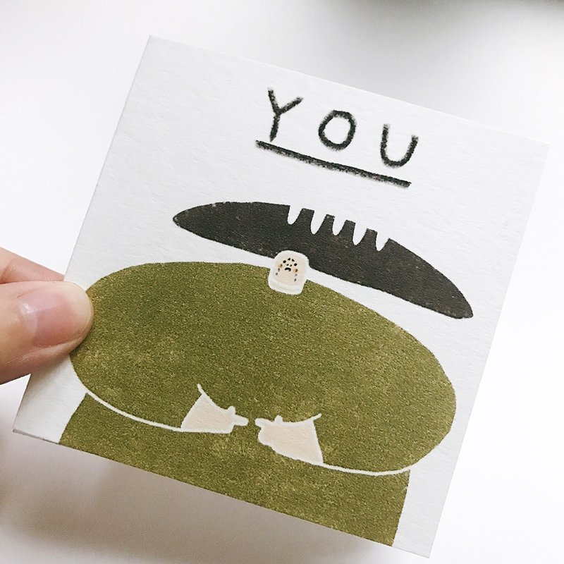 面包君友情卡 - 卡片/明信片 - 纸 