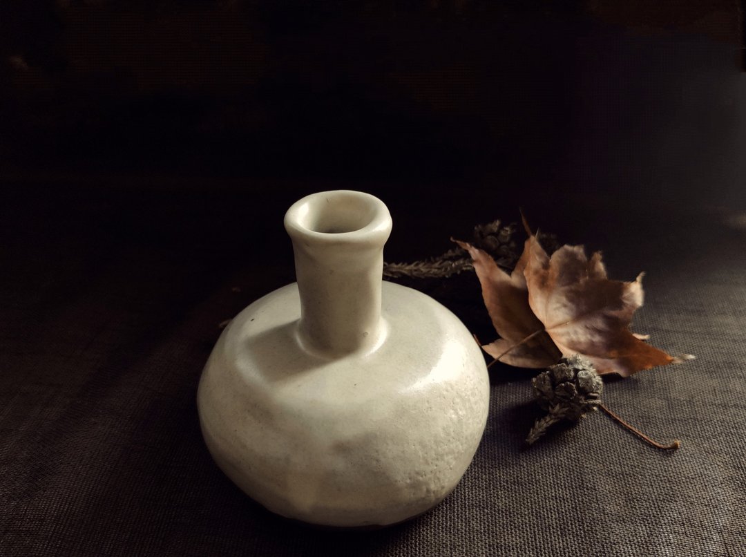 手工制作 花器 / 瓶 - 花瓶/陶器 - 陶 卡其色