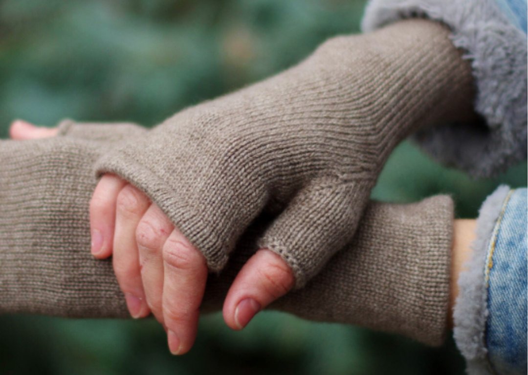 Cashmere Fingerless Gloves, Hand Knitted Gloves, Hand Cover, Hand Warmer, Gift - 手套 - 羊毛 多色